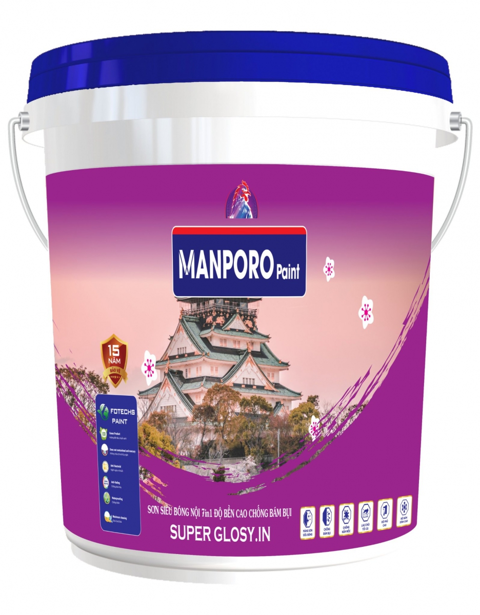 Sơn siêu bóng nội 7in1 độ bền cao chống bám bụi