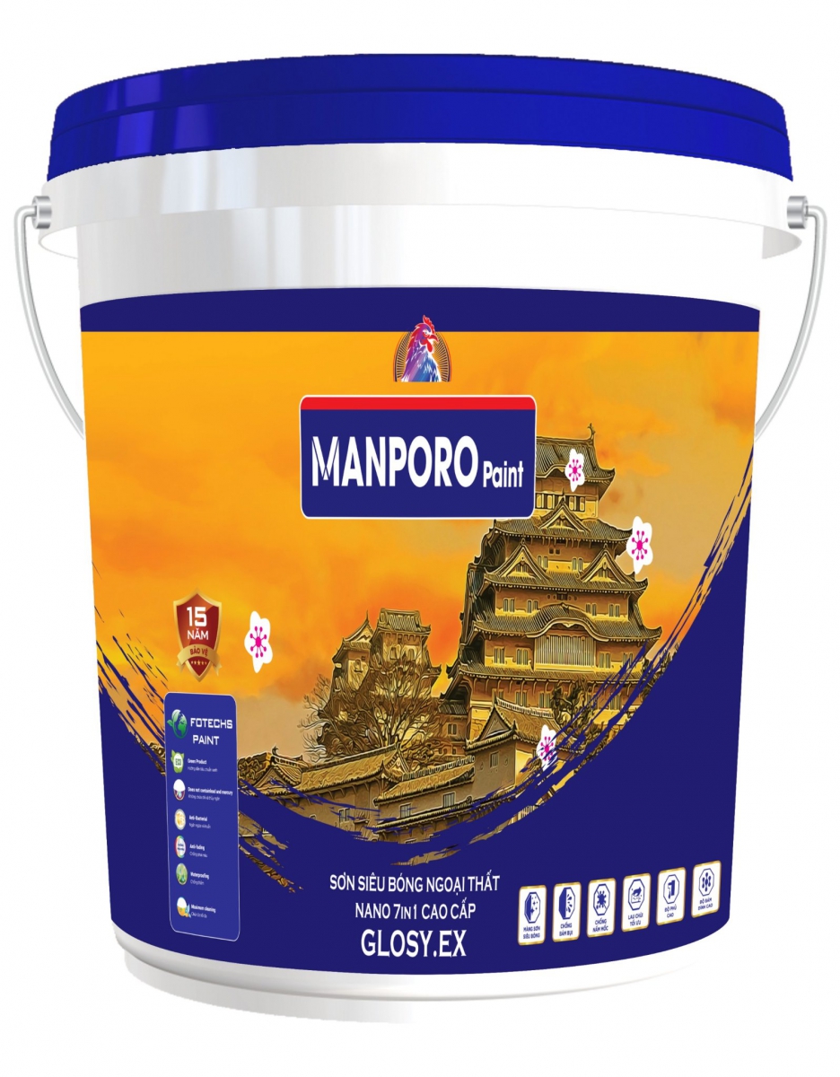 Sơn siêu bóng ngoại thất Nano 7in1 cao cấp